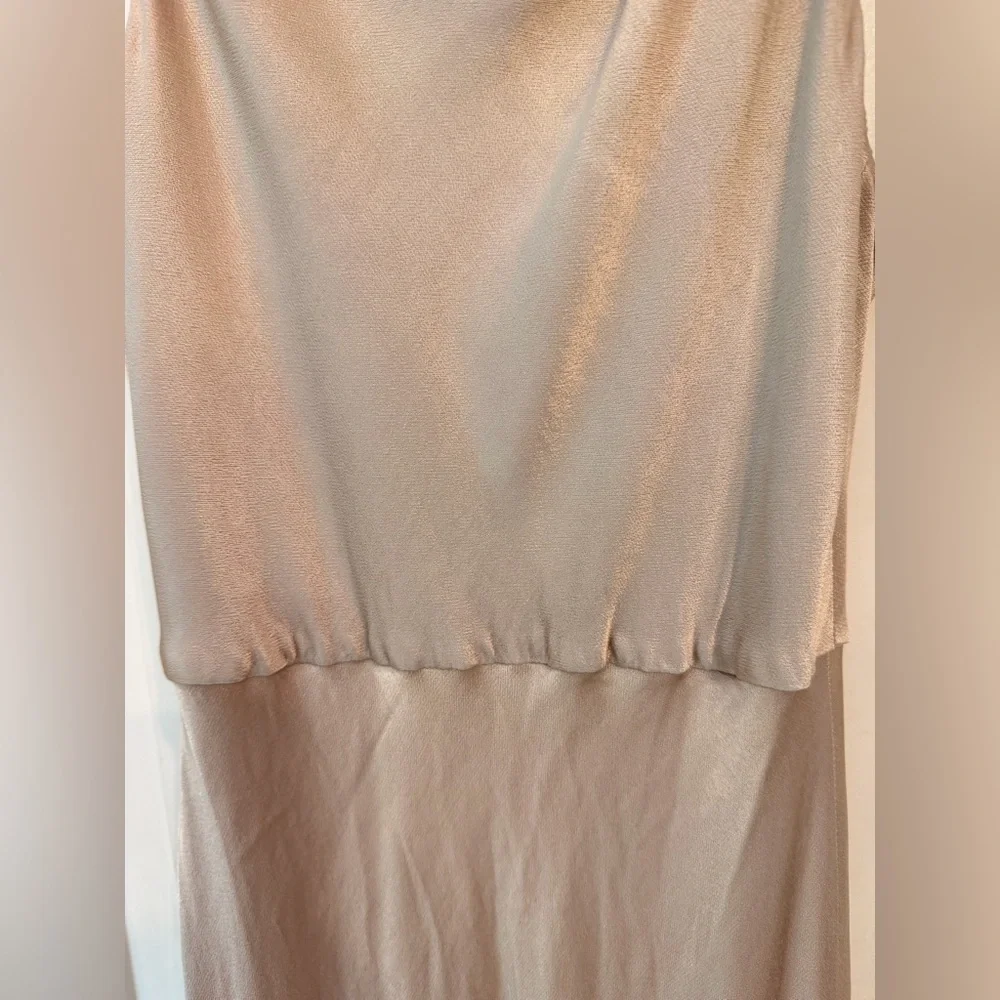 Shona Joy La Lune High Neck Midi Dress – Gold, Cocktail, Evening, Elegant, Sz 4 - Picture 10 of 16
